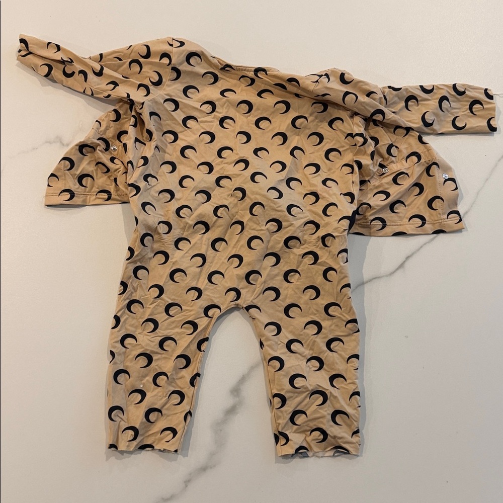 Marine Serre Moon Patterned Tan Kids One Piece - Picture 3 of 6